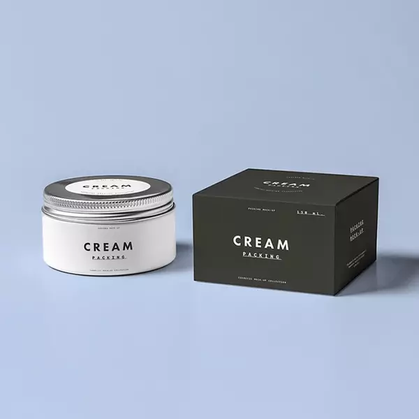 cream packaging boxes